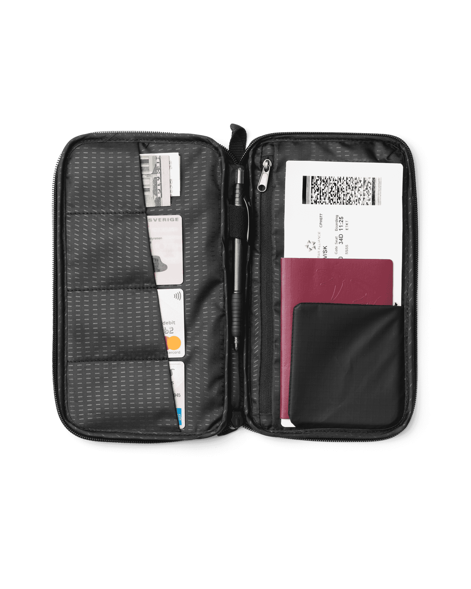 Peaceminusone passport case black 【公式通販】
