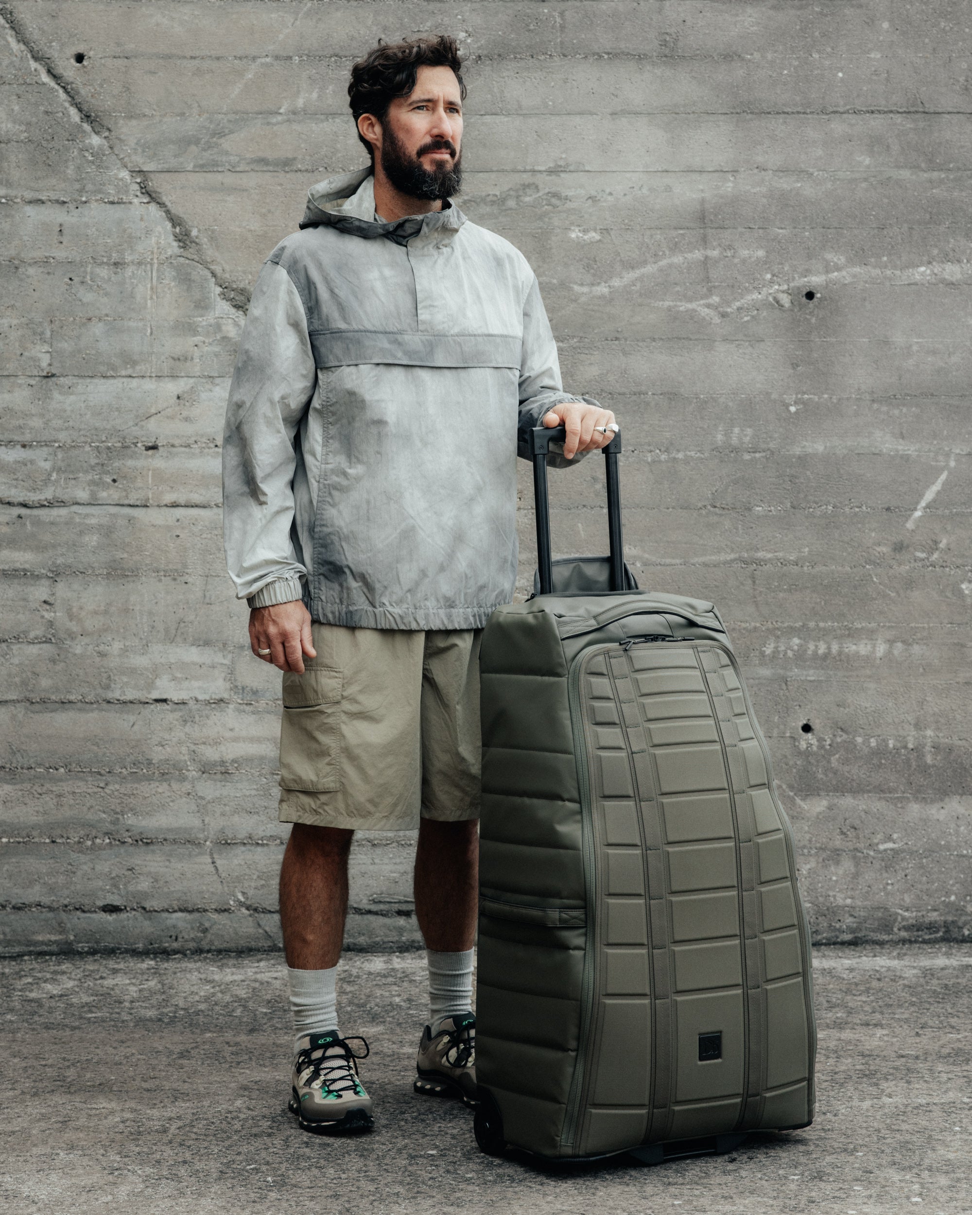 Hugger 1st Generation Roller Bag Check-in 90L Moss Green Db