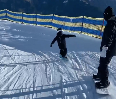Teaching Kids to Snowboard.