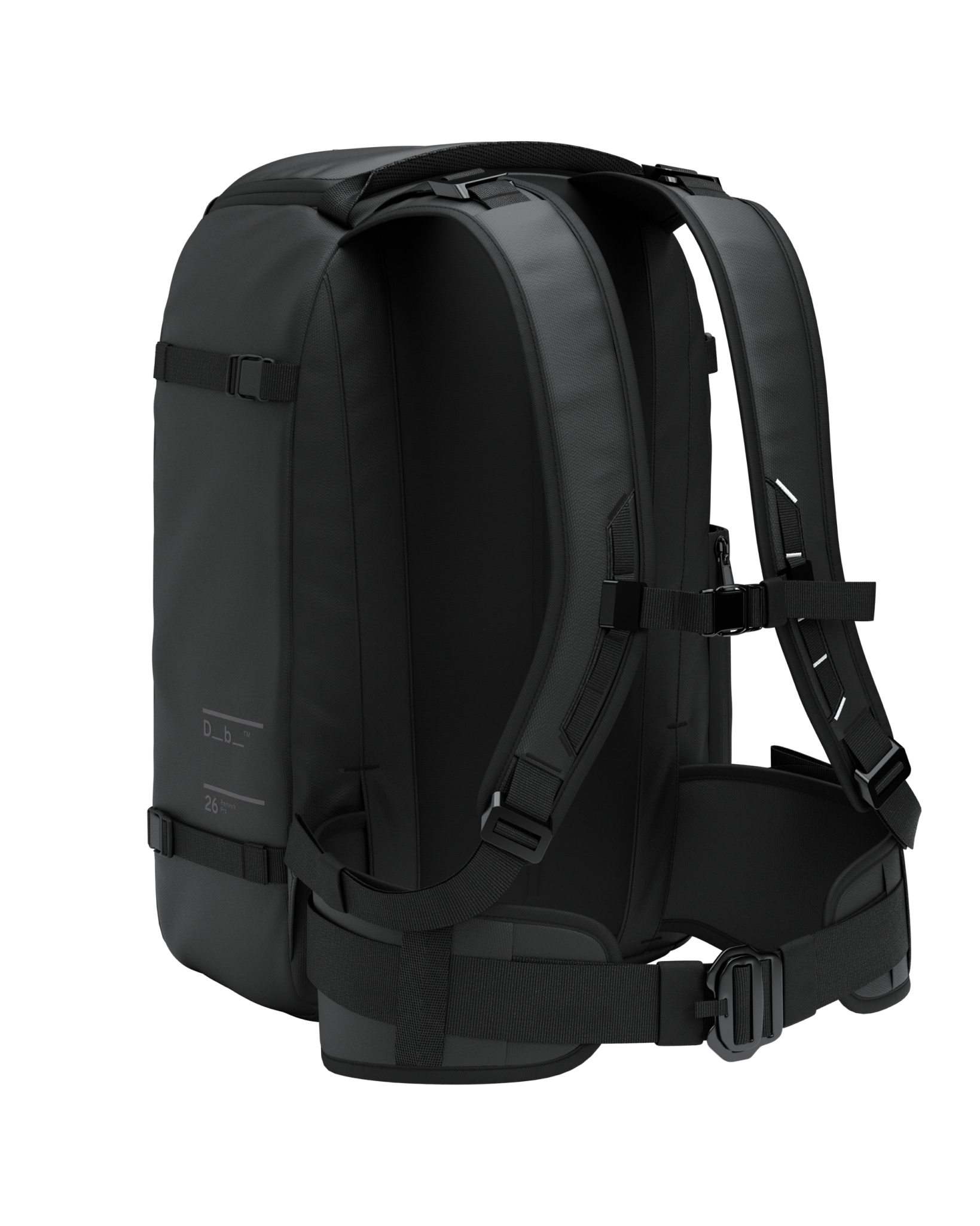 (取寄) Db ランバーク 26L バックパック Db Ramverk 26L Backpack Black Out Ramverk Pro Backpack 26L Black Out | Db Journey US